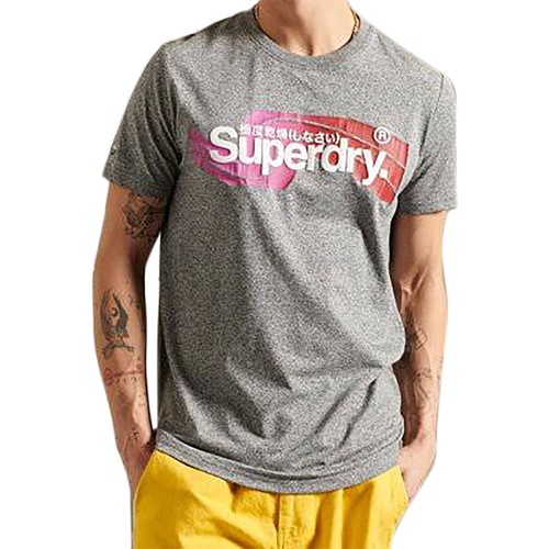 Textiel Heren T-shirts korte mouwen Superdry 168643 Grijs