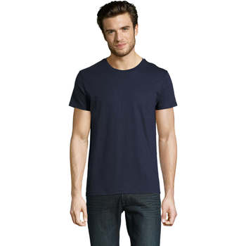 Textiel Heren T-shirts korte mouwen Sols CAMISETA DE MANGA CORTA Blauw