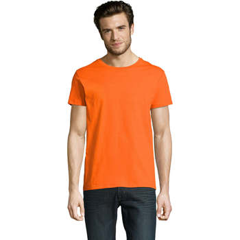 Textiel Heren T-shirts korte mouwen Sols CAMISETA DE MANGA CORTA Oranje