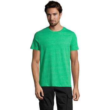 Textiel Heren T-shirts korte mouwen Sols Mixed Men camiseta hombre Groen
