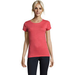 Textiel Dames T-shirts korte mouwen Sols Mixed Women camiseta mujer Rood