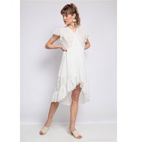 Textiel Dames Korte jurken Fashion brands U5233-BLANC Wit