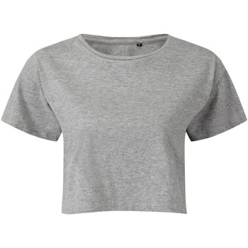 Textiel Dames T-shirts met lange mouwen Tridri TR019 Grijs