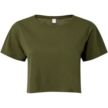 Textiel Dames T-shirts met lange mouwen Tridri TR019 Groen