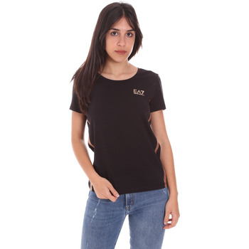 Textiel Dames T-shirts korte mouwen Ea7 Emporio Armani 3KTT51 TJ9VZ Zwart