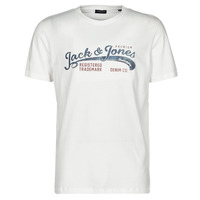 Textiel Heren T-shirts korte mouwen Jack & Jones JPRBLUCLASSIC Wit