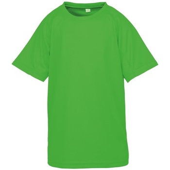 Textiel Jongens T-shirts met lange mouwen Spiro S287J Groen