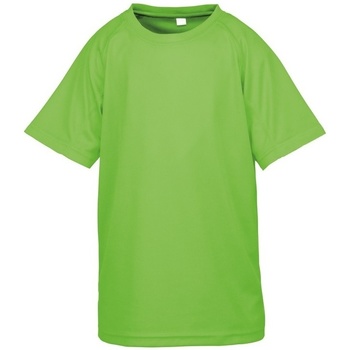 Textiel Jongens T-shirts met lange mouwen Spiro S287J Groen