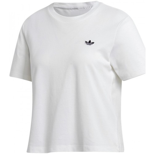 Textiel Dames T-shirts & Polo’s adidas Originals Ss T-Shirt Wit