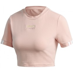 Textiel Dames T-shirts & Polo’s adidas Originals Cropped Tee Roze