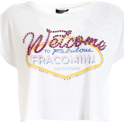 Textiel Dames T-shirts korte mouwen Fracomina FS21ST3015J406N5 Wit