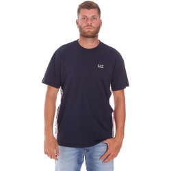Textiel Heren T-shirts korte mouwen Ea7 Emporio Armani 3KPT13 PJ02Z Blauw