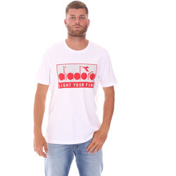 Textiel Heren T-shirts korte mouwen Diadora 502175835 Wit