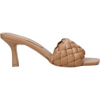 Schoenen Dames Leren slippers Grace Shoes 395R015 Bruin