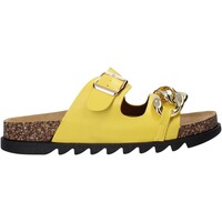 Schoenen Dames Leren slippers Gold&gold A21 FL160 Geel