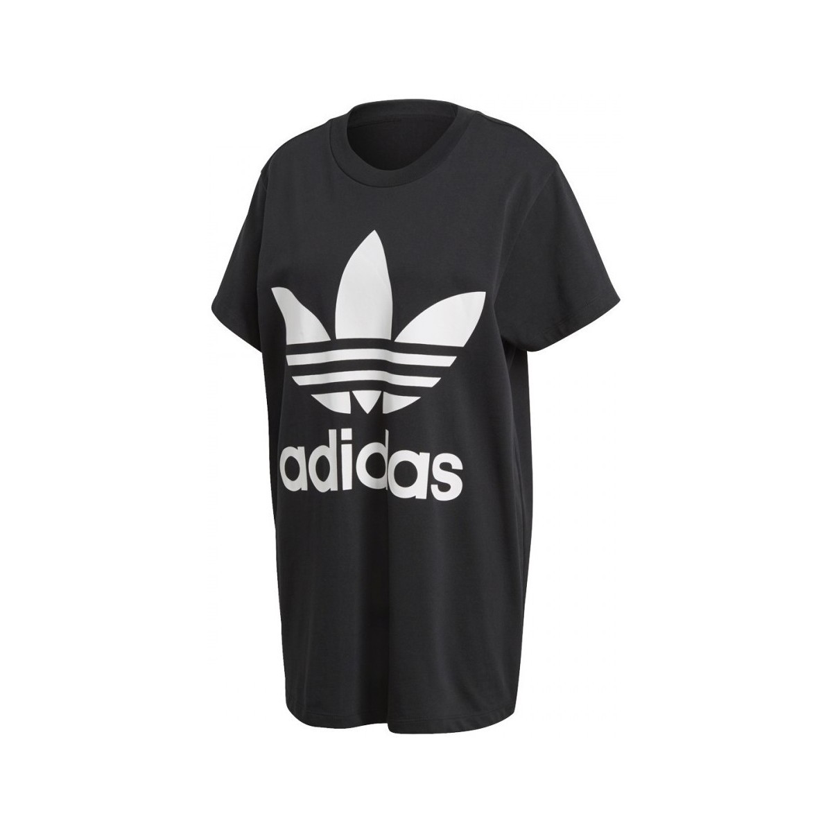 Textiel Dames T-shirts & Polo’s adidas Originals Big Trefoil Tee Zwart