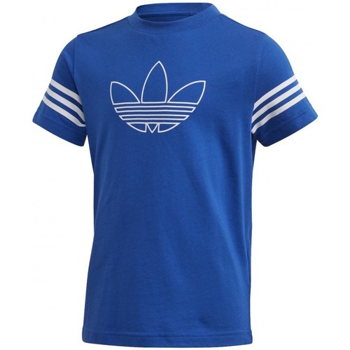Textiel Kinderen T-shirts korte mouwen adidas Originals Outline Tee Blauw