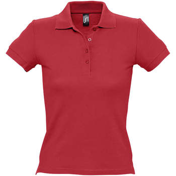 Textiel Dames Polo's korte mouwen Sols PEOPLE POLO MUJER Rood