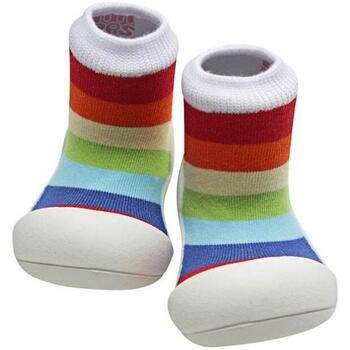 Schoenen Kinderen Babyslofjes Attipas Rainbow - White Multicolour