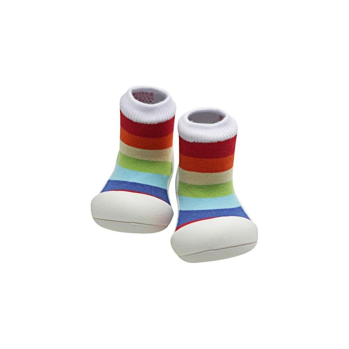 Schoenen Kinderen Babyslofjes Attipas Rainbow - White Multicolour