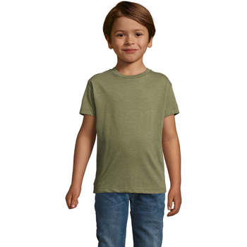 Textiel Kinderen T-shirts korte mouwen Sols REGENT FIT CAMISETA MANGA CORTA Kaki