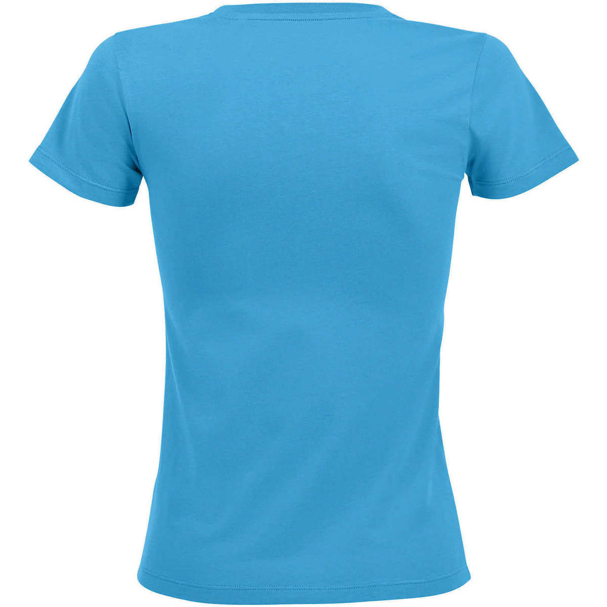 Textiel Dames T-shirts korte mouwen Sols REGENT FIT CAMISETA MANGA CORTA Blauw