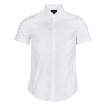 Textiel Heren Overhemden korte mouwen Emporio Armani 8N1C91 Wit