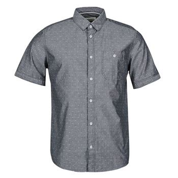 Textiel Heren Overhemden korte mouwen Tom Tailor REGULAR STRUCTURED SHIRT Marine / Gevlekt