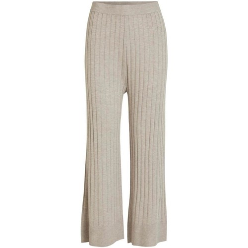 Textiel Dames Broeken / Pantalons Vila  Beige