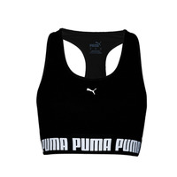 Textiel Dames Sport BH's Puma MID IMPACT PUMA STRONG BRA PM Zwart