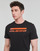 Textiel Heren T-shirts korte mouwen Guess SS BSC INTL LOGO TEE Zwart / Oranje