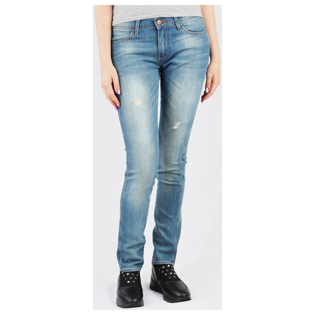 Textiel Dames Skinny Jeans Wrangler Corynn W25FJJ59B Blauw