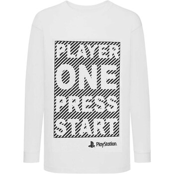 Textiel Meisjes T-shirts met lange mouwen Playstation  Wit