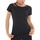 Textiel Dames Sport BH's Lisca Sportshirt met korte mouwen Playful  Cheek Zwart
