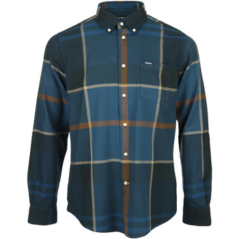 Textiel Heren Overhemden lange mouwen Barbour Dunoon Tailored Shirt Blauw