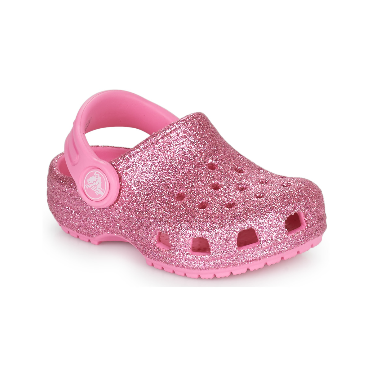 Schoenen Meisjes Klompen Crocs CLASSIC GLITTER CLOG T Roze