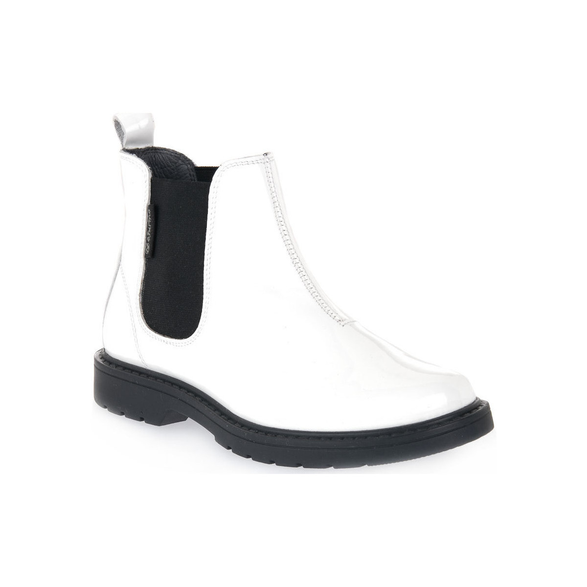 Schoenen Jongens Sneakers Naturino N01 PICCADILLY WHITE Wit