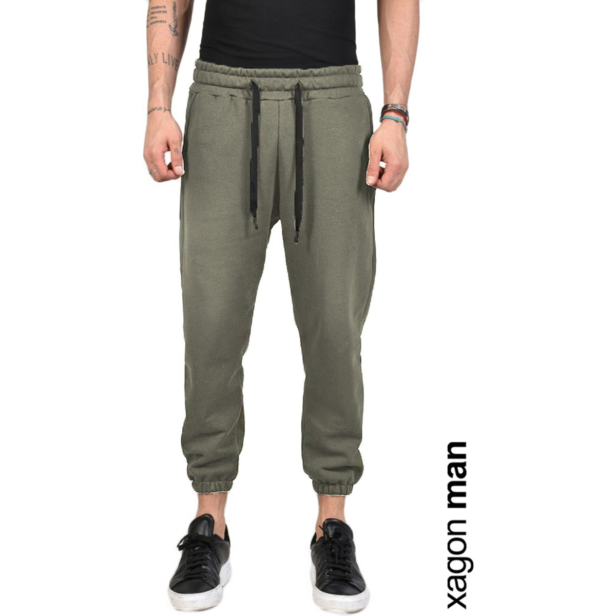 Textiel Heren Broeken / Pantalons Xagon Man MDAWS7 Groen