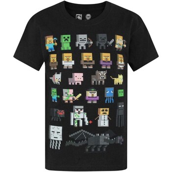 Textiel Jongens T-shirts korte mouwen Minecraft  Zwart