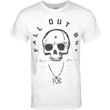 Textiel Heren T-shirts met lange mouwen Fall Out Boy  Wit