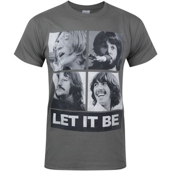 Textiel Heren T-shirts met lange mouwen The Beatles  Grijs