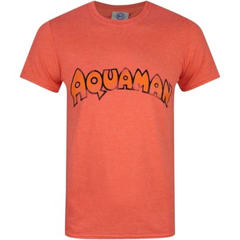 Textiel Heren T-shirts korte mouwen Aquaman  Oranje