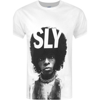 Textiel Heren T-shirts met lange mouwen Sly Stone  Wit