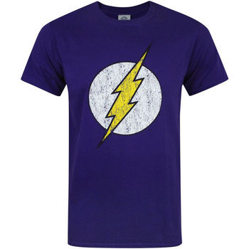 Textiel Heren T-shirts met lange mouwen Dc Comics  Violet