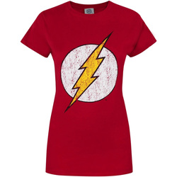 Textiel Dames T-shirts korte mouwen Flash  Rood