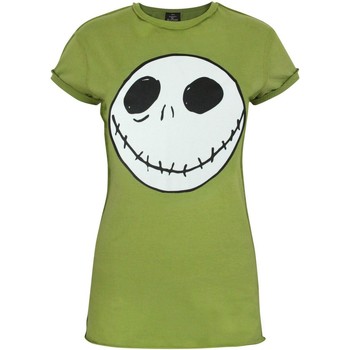 Textiel Dames T-shirts korte mouwen Nightmare Before Christmas  Groen