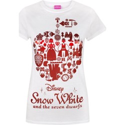 Textiel Dames T-shirts korte mouwen Disney  Rood