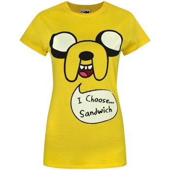 Textiel Dames T-shirts korte mouwen Adventure Time  Multicolour