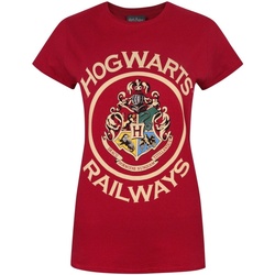 Textiel Dames T-shirts korte mouwen Harry Potter  Rood