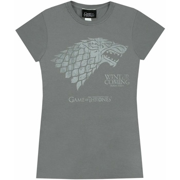 Textiel Dames T-shirts korte mouwen Game Of Thrones  Grijs